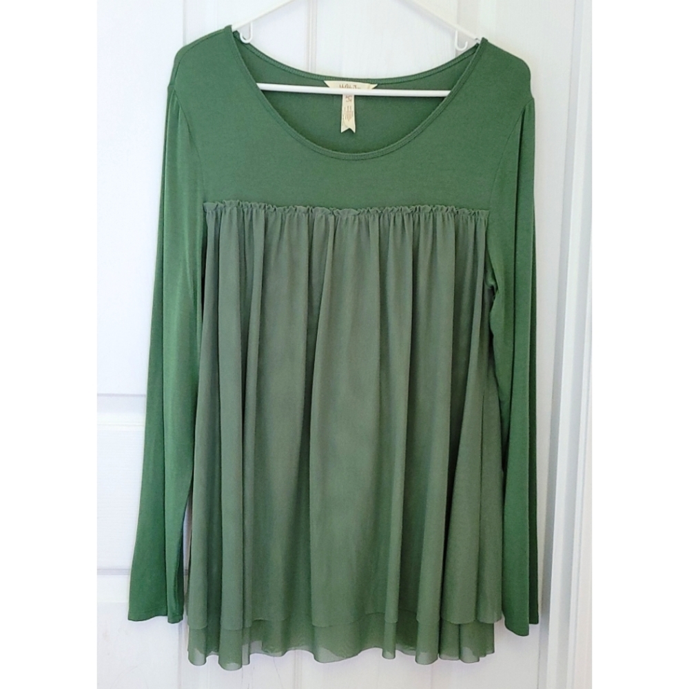 Matilda Jane Green Tulle Top sz. small